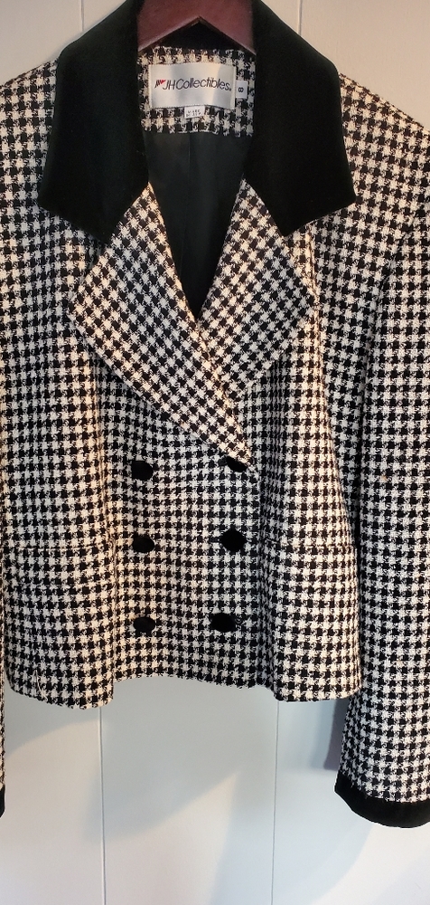Jhcollectibles houndstooth jacket size 8